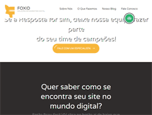 Tablet Screenshot of foxid.com.br
